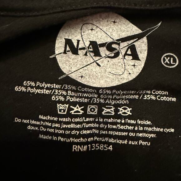 NASA Space Shuttle Discovery T-Shirt XL Black Graphic Tee Astronaut Space Logo - Picture 7 of 9